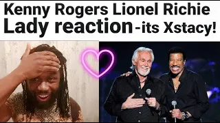 Kenny Rogers Lionel Richie Lady reaction duet video:First time listening