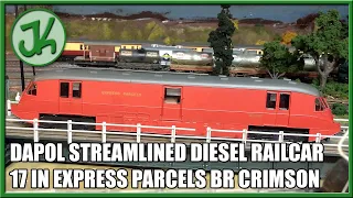 Dapol Streamline Railcar what it is really like. Express Parcels BR Crimson livery