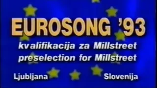 Kvalifikacija za Millstreet / Preselection for Millstreet (Eurovision1993, semi final, Ljubljana)