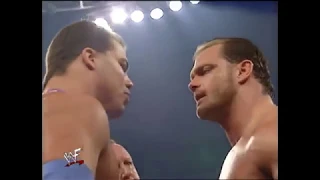 WWF Kurt Angle  Chris Benoit vs  The Rock  Triple H SmackDown 2000