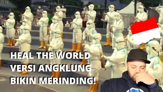 Heal The World - Versi Angklung Nakes & Pasien RSDC Wisma Atlet Reaction  Indonesia MR Halal Reacts