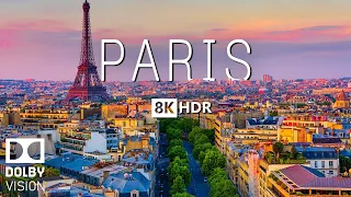 PARIS 8K Video HDR With Soft Piano Music - 60 FPS - 8K Nature Film