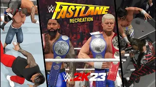 WWE Fastlane 2023 Full Show Highlights | WWE 2K23 Simulation