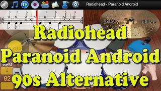 Radiohead - Paranoid Android - 90s Alternative - Learn To Master Drums