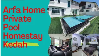 Arfa Home Private Pool Homestay, Alor Setar, Kedah - Homestay ada kolam.