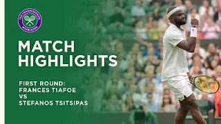 Frances Tiafoe vs Stefanos Tsitsipas | First Round Highlights | Wimbledon 2021
