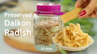 Fast Preserved Daikon Radish | How to Make Preserved Daikon Radish | Chinese Radish Recipes