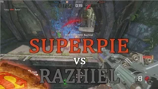 Quake Champions Duel Fubsy vs Razhiel - noob pie throwing battle #2