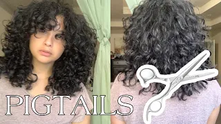 TRYING MANES BY MELL PIGTAILS HAIRCUT | MORE VOLUME??