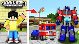 NANALO AKO NG KOTSE ni OPTIMUS PRIME sa LOTTO sa UWU CITY sa Minecraft PE