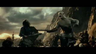 The Hobbit : Thorin vs Azog First Battle - Battle of Moria  Part 1