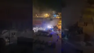 Пожар в Мегамарте