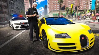 Fake Cop Making $100,000,000 Stealing Supercars in GTA 5 RP