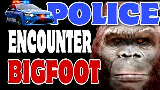 Police encounter a BIGFOOT in Whitehall NY !