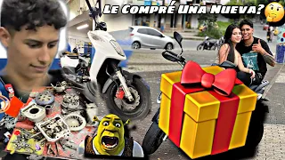 Le destruí la moto a mi novia😰pero le entregué algo mucho mejor🎁🥳❤️