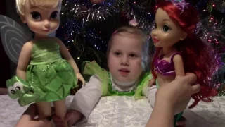 Милаша и распаковка большой куклы Дисней Динь-Динь Unpacking large doll Disney Tinker Bell