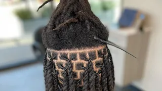 Loc detox wash and retwist!! Clean and healthy scalp 🫵📌💥