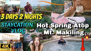 Unique Resort na nasa Tuktok ng Bundok- 3 Days 2 Nights Vlog- Sol Y Viento Mountain Hot Springs