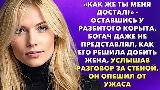 «Как же ты меня достал!» - Оставшись у разбитого корыта, богач даже не представлял, как его жена