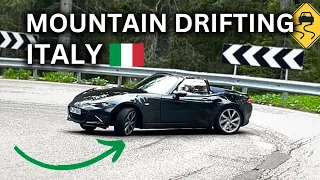 DRIFTING the Mazda MX5 ND G184 on Italian Mountain road | POV Drift Passo GIAU 🇮🇹 | 4K