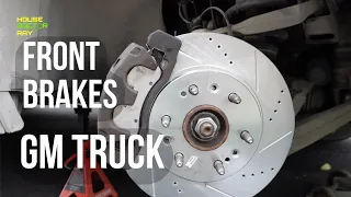 Replace front brake pads & rotors on GM truck 2014-2020- Silverado, Sierra, Yukon, Suburban.