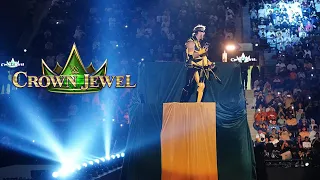 Logan Paul Entrance at WWE Crown Jewel 2022 ( Live) #wwe #crownjewel #wwecrownjewel