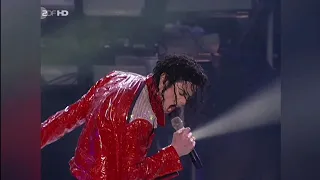 4K-Michael Jackson-beat it song/with lyrics {live at munich history world tour 1997}