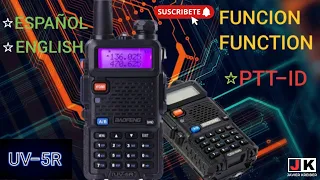 ✅Función PTT-ID en el Walkie Talkie Baofeng UV-5RU