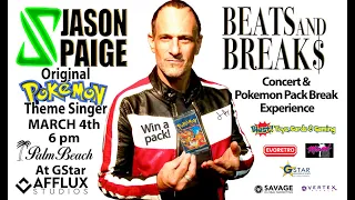 Jason Paige - Pokemon Theme Singer - Live in Concert /TCG Trade Night in Palm Beach - March 4th