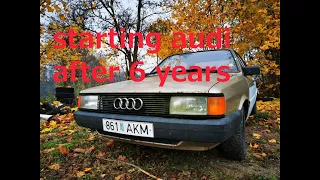 Starting 1985 audi 80 b2 1.6 TD After 6 years