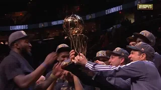 Larry O'Brien Trophy Presentation Ceremony - 2018 NBA Finals