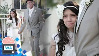 Vater begleitet 11 jährige Tochter auf die Hochzeit, weil er sie liebt