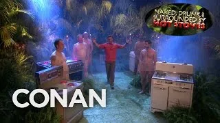 Naked, Drunk, & Surrounded By Hot Stoves | CONAN on TBS