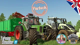 The Last of the Crops! - Purbeck Crossplay Episode 18 with Mrs Sim Gamer - Farming Simulator 22