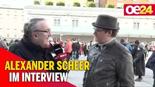 Demo in Salzburg: Alexander Scheer im Interview