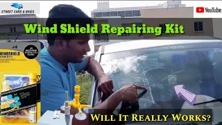 WIND SHIELD CRACK🤷? || ❄️Wind shield Cracks Repairing👩‍🔧 || Street Cars & Bikes