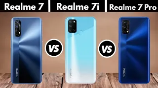 Realme 7i vs Realme 7 vs Realme 7 Pro - OFFICIAL SPECIFICATIONS Comparisons