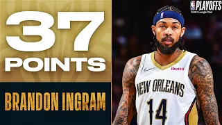 Brandon Ingram Drops 37 PTS In Pelicans Game 2 Road Win!