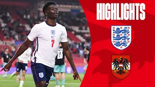 England 1-0 Austria | Saka Fires England to Victory Against Austria | Highlights