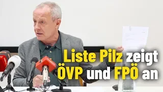 Liste Pilz zeigt ÖVP und FPÖ an