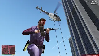 GTA 5 - IAA Building Massacre + Six Star Escape