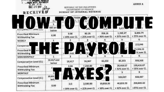 How to Compute Tax on Monthly Salary | Monthly Withholding Tax