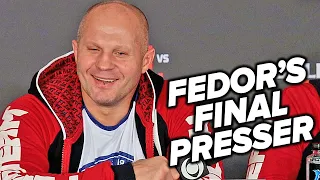 FEDOR EMELIANENKO'S FAREWELL: THE MMA LEGEND'S FINAL PRESS CONFERENCE - REFLECTS ON CAREER & LEGACY