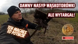 Jaki magnes neodymowy wybrać? O, właśnie taki! Przeszukuję nasyp zdemontowanej wąskotorówki.