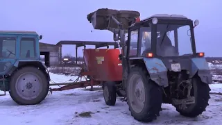 Техника для раздачи корма на мини ферме КРС от Колнаг