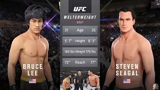 Bruce Lee Vs Steven Seagal | EA Sports UFC 3 ASTONISHING KNOCKOUT!!! MUST WATCH!!!