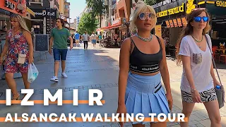 Izmir Turkey 2022 Alsancak Walking Tour | 4K UHD 60FPS | The Most Famous District In City Center