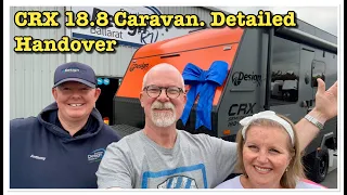 Detailed Caravan handover. Southern Design RV. CRX 18.8