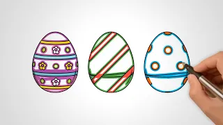 TOP 6 Easter Egg Videos How to Draw Easter Eggs Step by Step