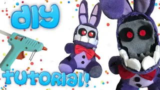 Withered Bonnie Plush DIY (No Sewing!)